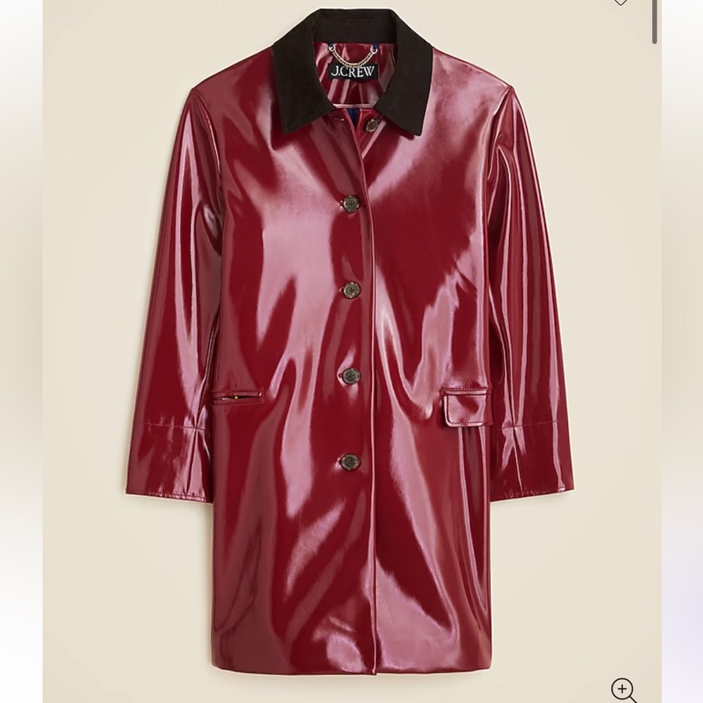 J. Crew Patent Leather Barn Jacket - NEVER WORN